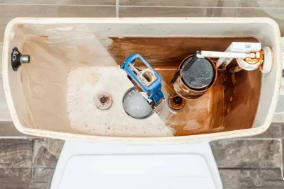 تمیز کردن فلاش تانک به روش ساده